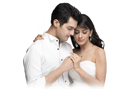 young couple holding hands